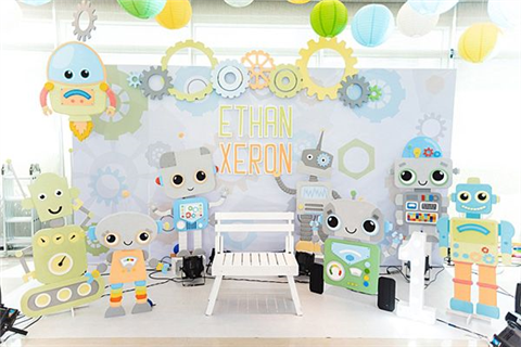 Ảnh  Dịch vụ trang trí sinh nhật cho bé trai robot tại Hà Nội